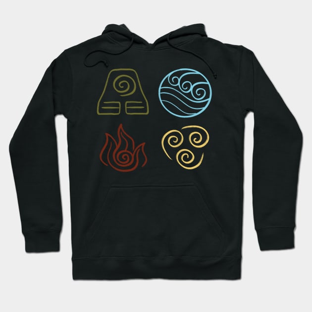 Avatar the Last Airbender Four Nations Hoodie by maya-reinstein